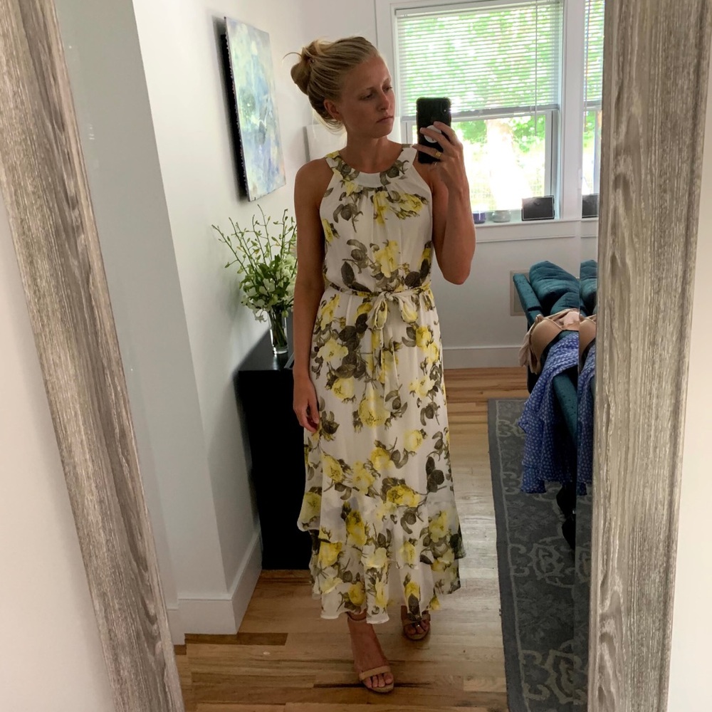 Yellow Floral Dress